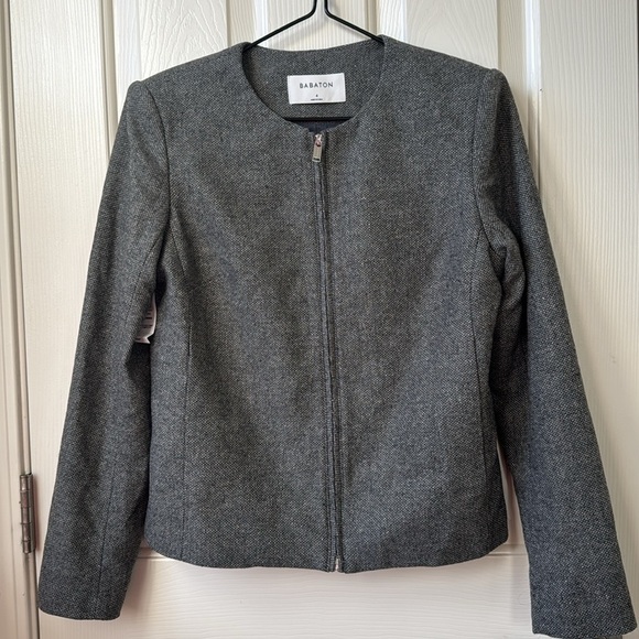 NWT Babaton Bowman Jacket Blazer Heather Comet Coat size 4 - Picture 5 of 11